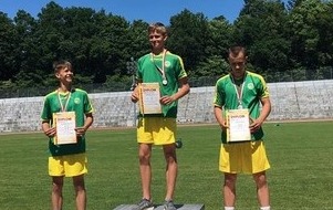 Zawodnicy na podium 