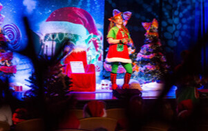 Na zdjęciu Elf na scenie teatru