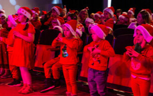 Na zdjęciu przedszkolaki na widowni