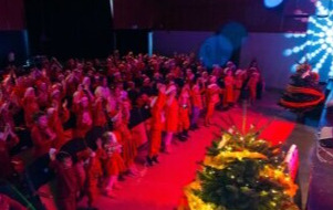 Na zdjęciu przedszkolaki na widowni