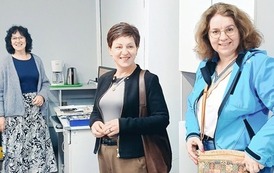 Bibliotekarki z GBP w Zarszynie z wizytą w BP w Kobylnicy w ramach projektu Bibliorasmus