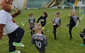 Zawodnicy na rozgrzewce