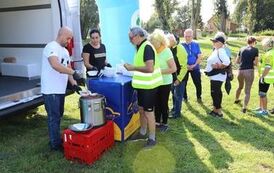 Posiłek serwowany na mecie