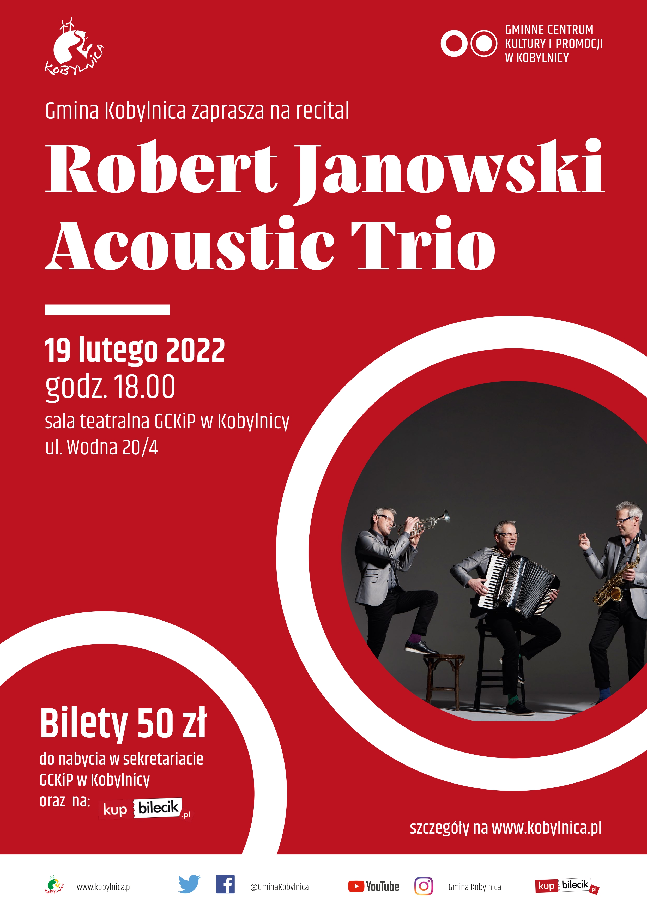 Plakat promocyjny recital Roberta Janowskiego 