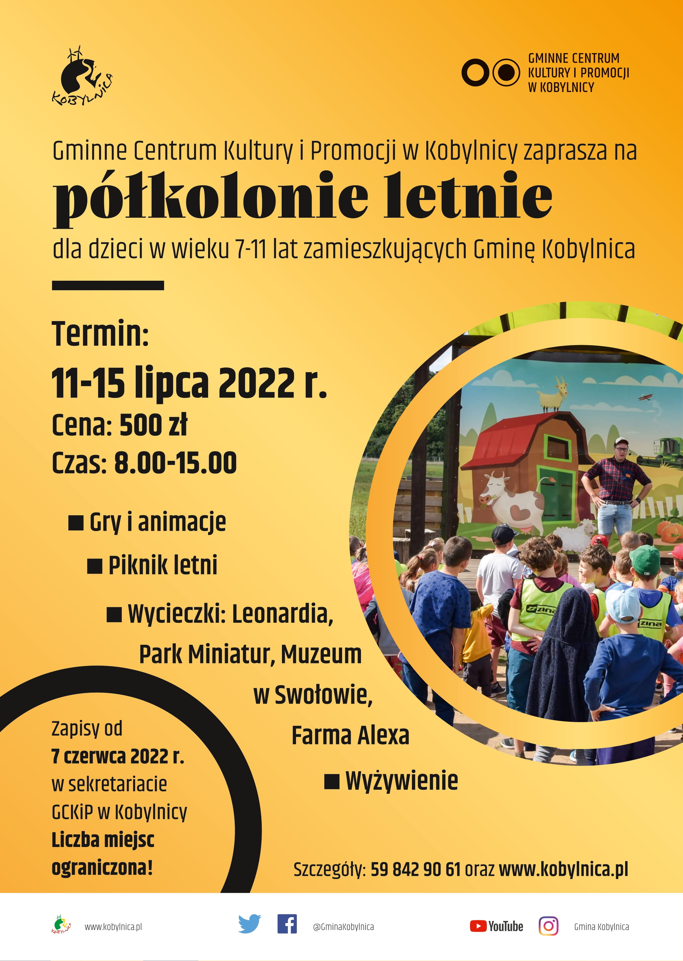 Półkolonie letnie GCKIP Kobylnica