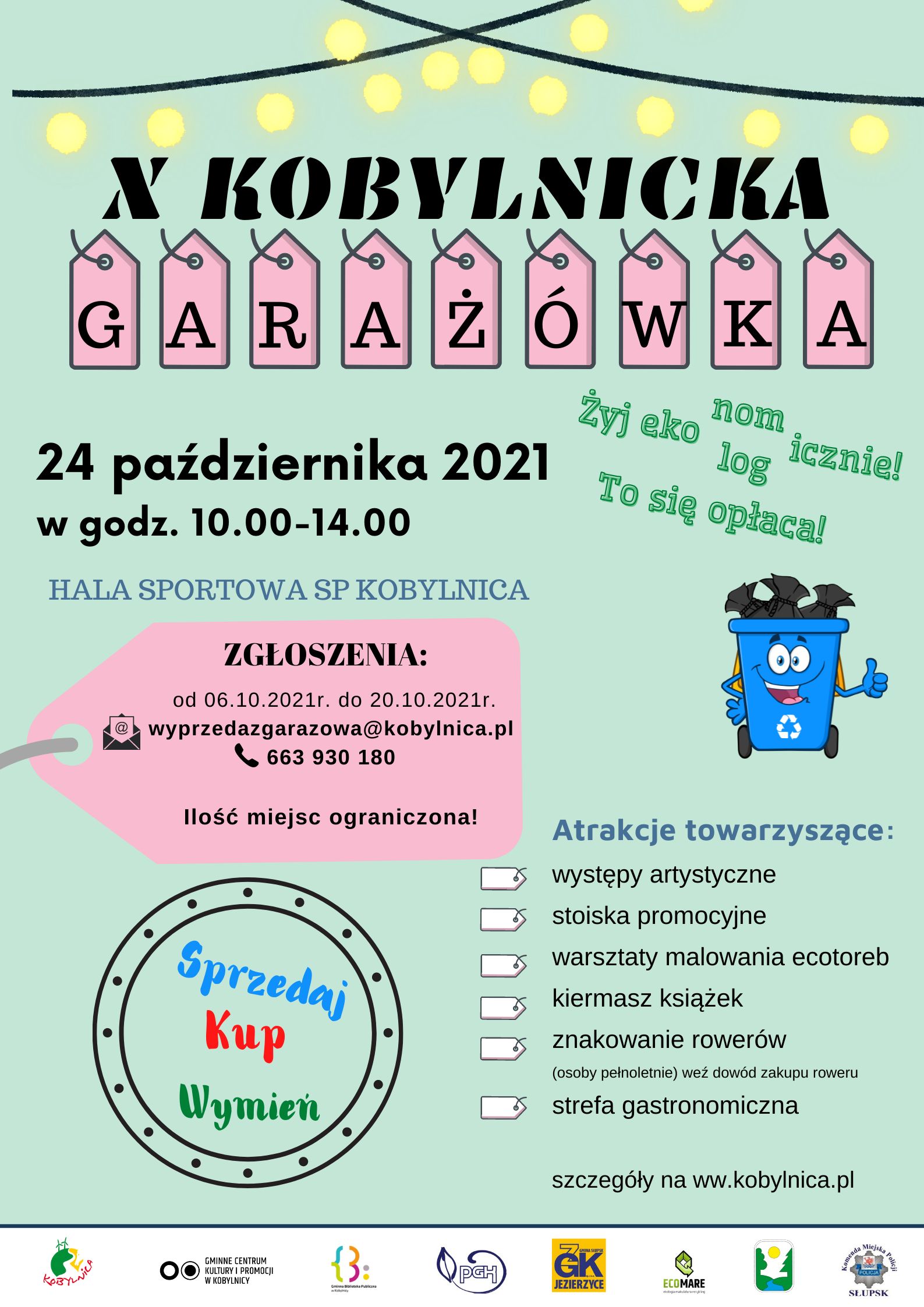 plakat promocyjny Kobylnickiej Garażówki  