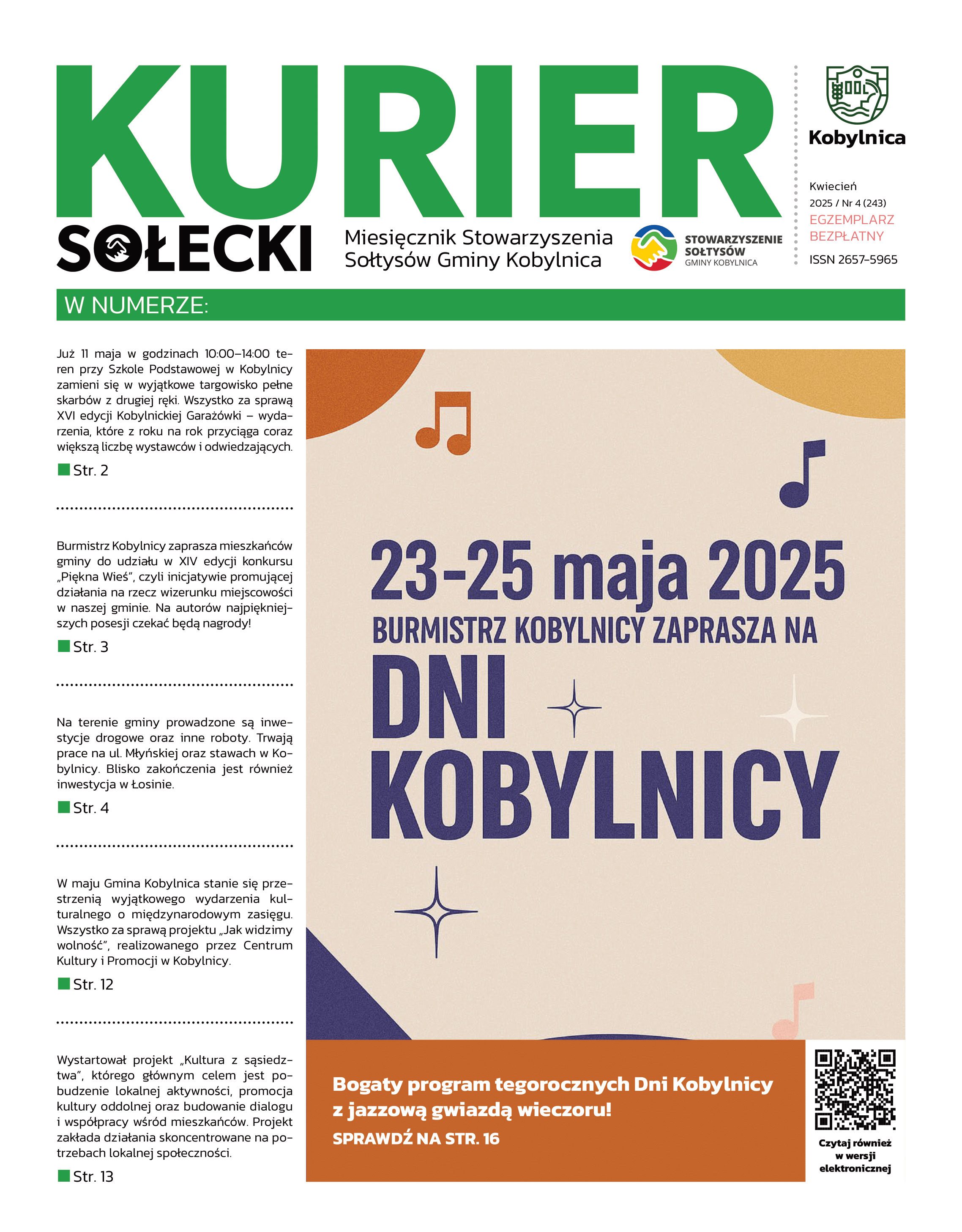 Okładka Kuriera Sołeckiego.