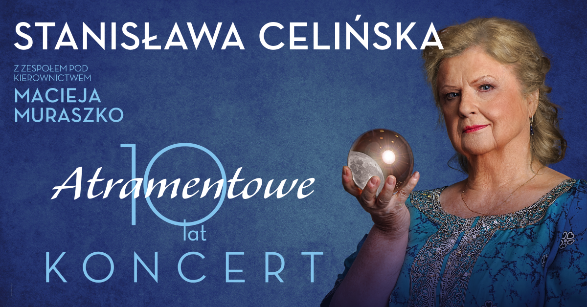 Grafika promująca koncert Stanisławy Celińskiej w Centrum Kultury i Promocji w Kobylnicy