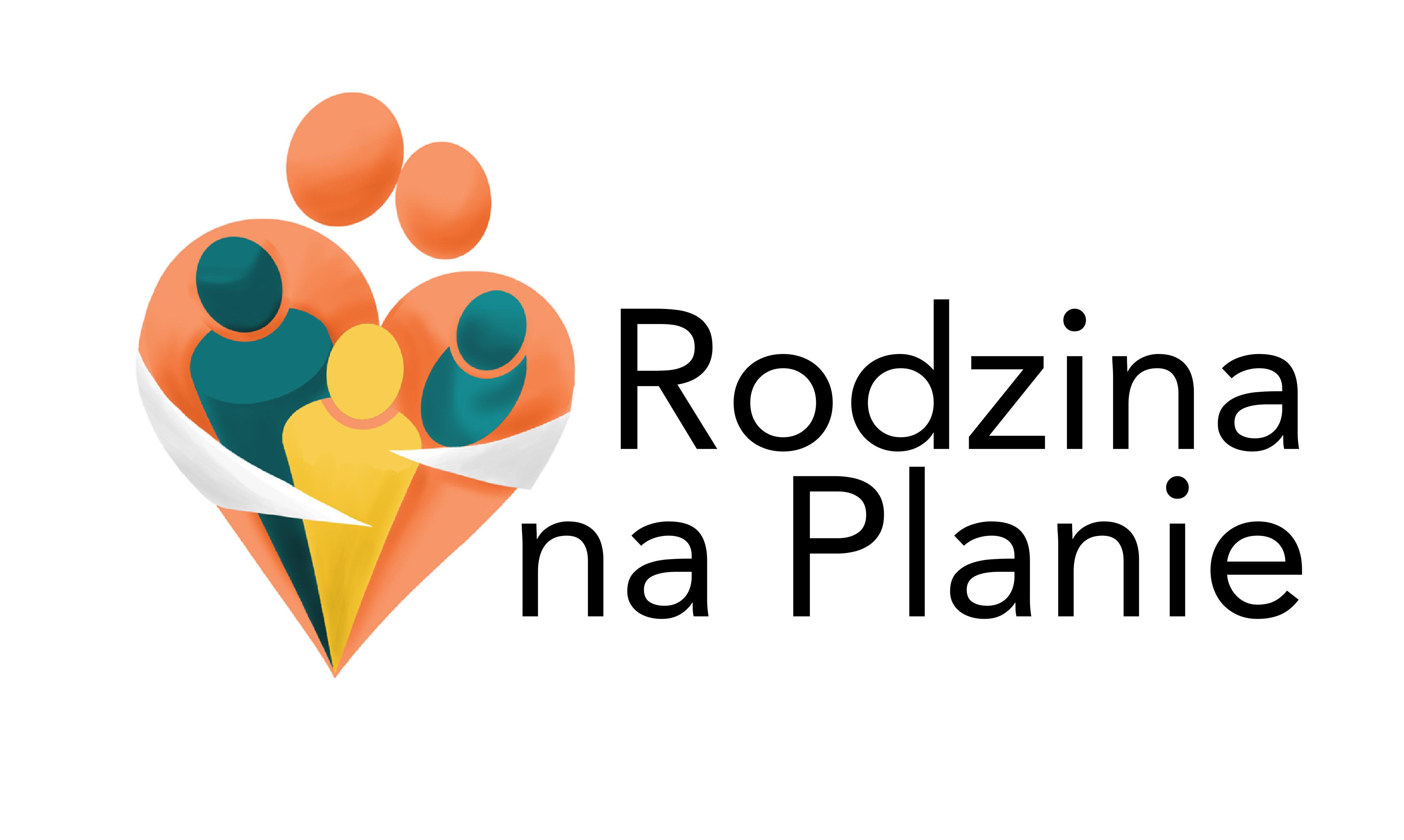 grafika przedstawiająca rodzinę oraz napis o treści: Rodzina na Planie