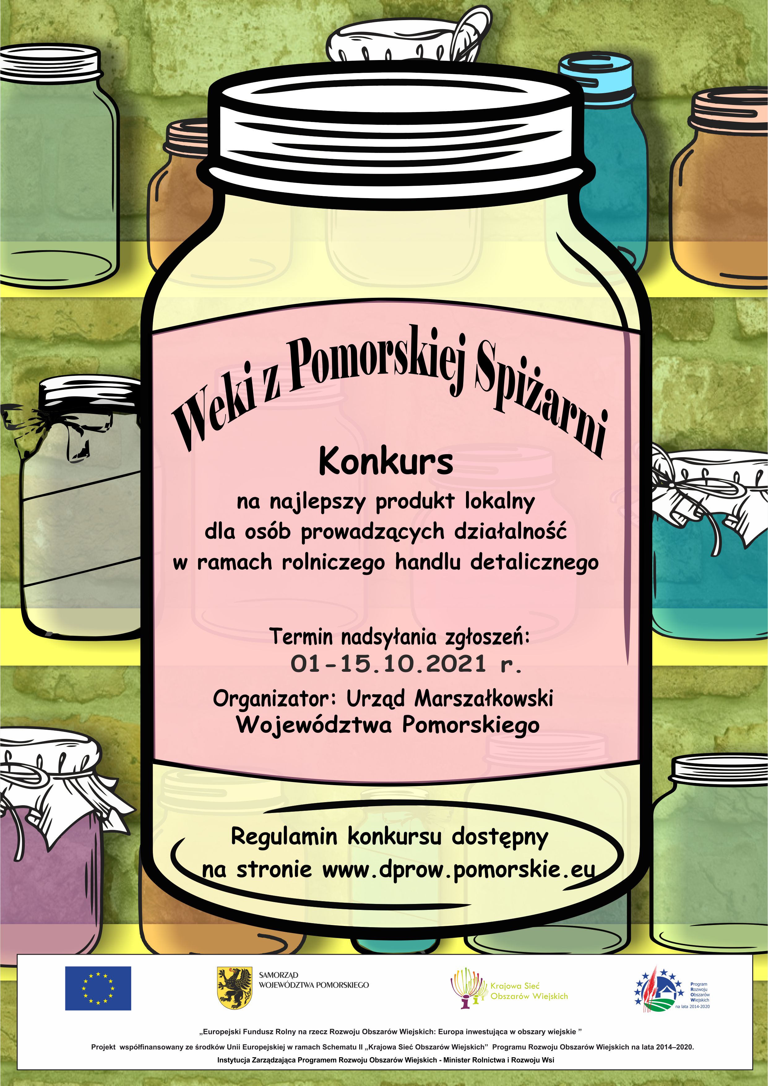 Plakat "Weki z Pomorskiej Spiżarni"