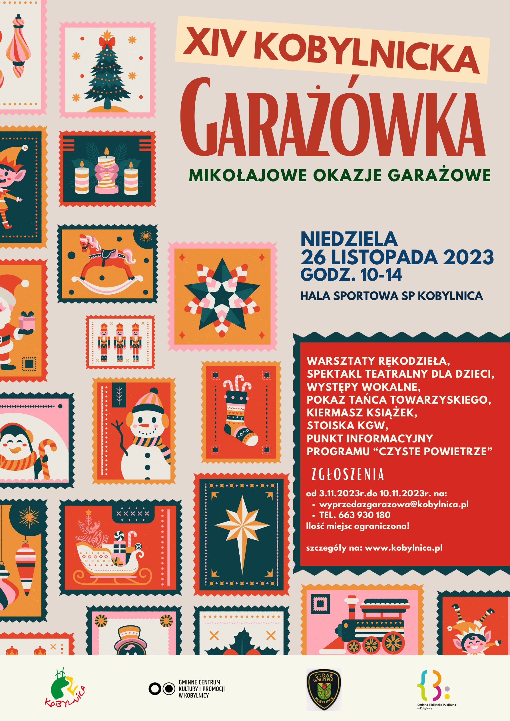 Plakat promocyjny Kobylnickiej Garażówki 