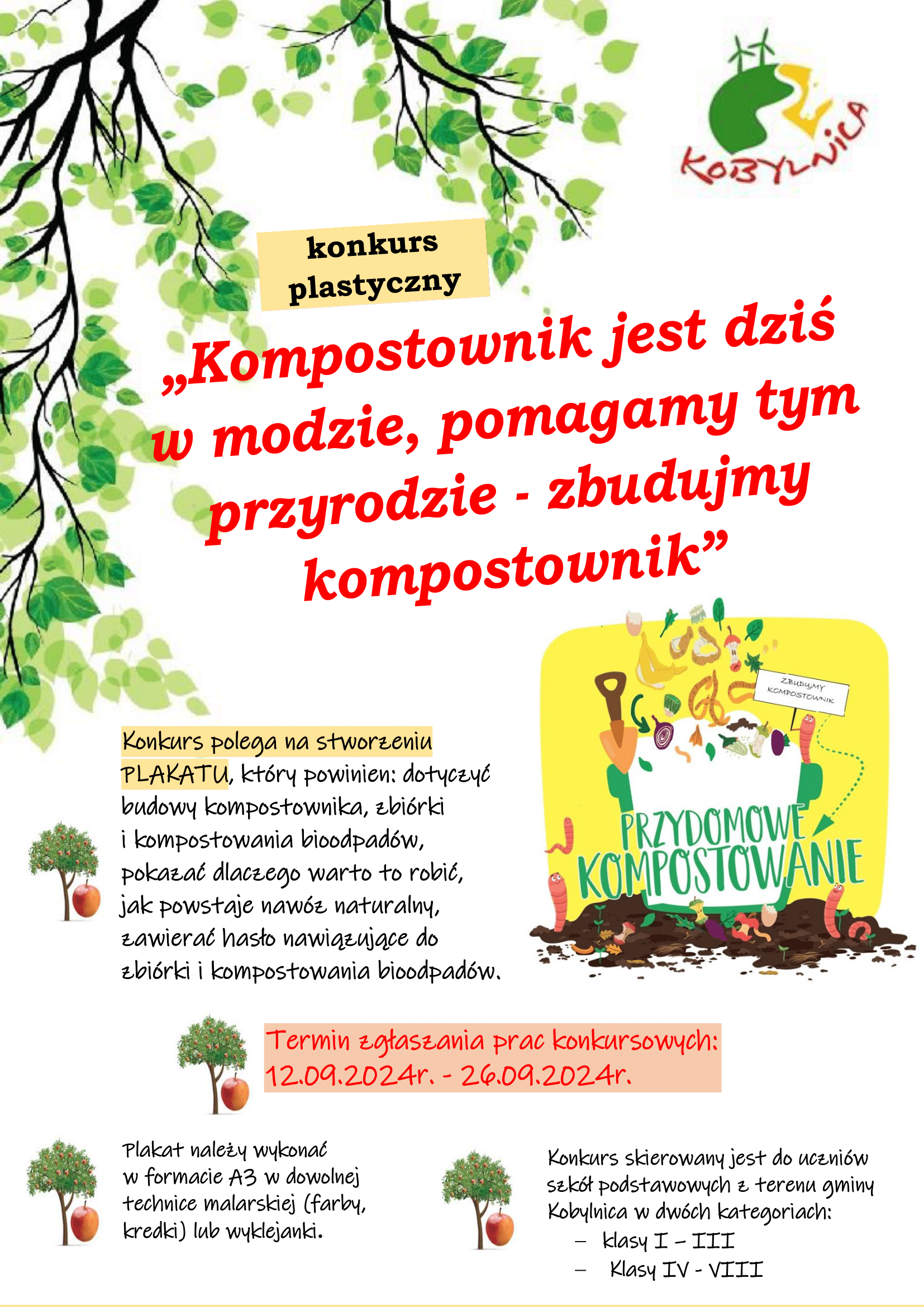 Plakat ogłaszający konkurs.