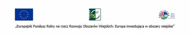 Logo Europejskiego Funduszu Rolnego na Rzecz Rozwoju Obszarów Wiejskich: Europa inwestująca w obszary wiejskie.