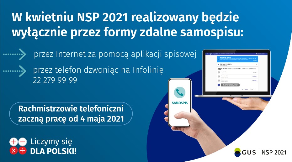 plakat nsp ręka z telefonem