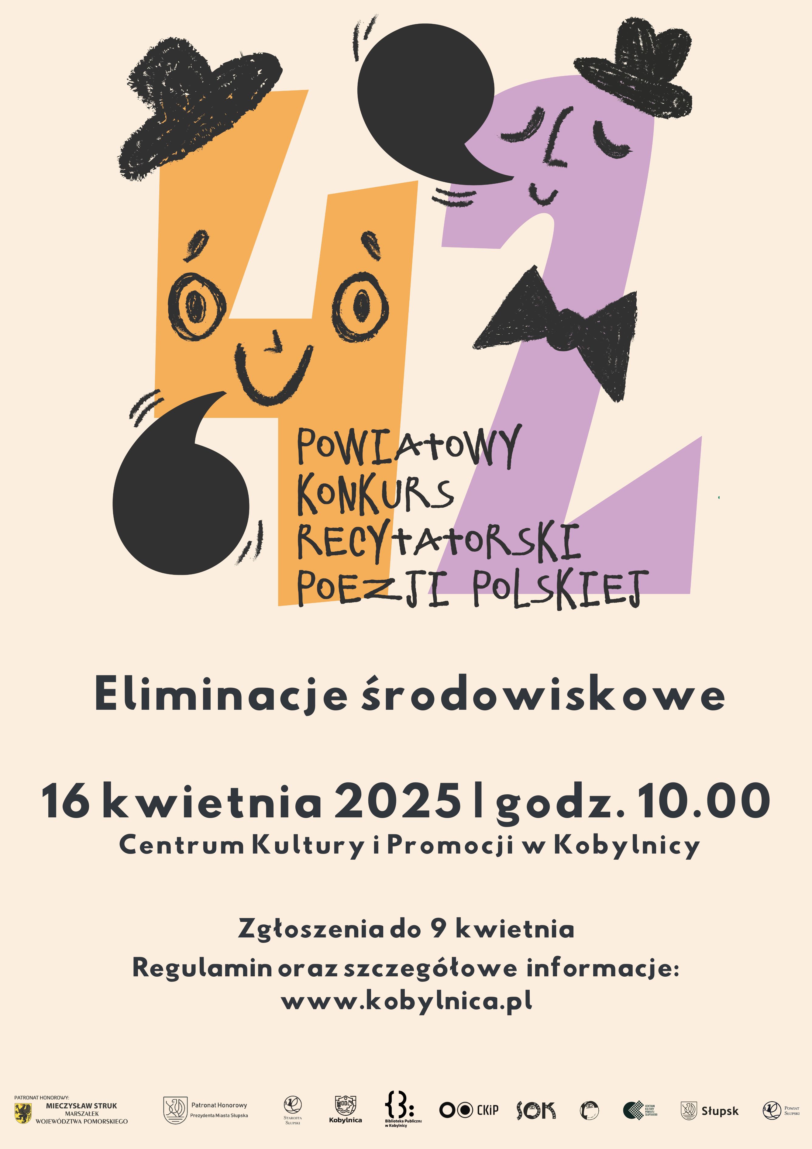 Plakat promujący eliminacje środowiskowe do PKRPP