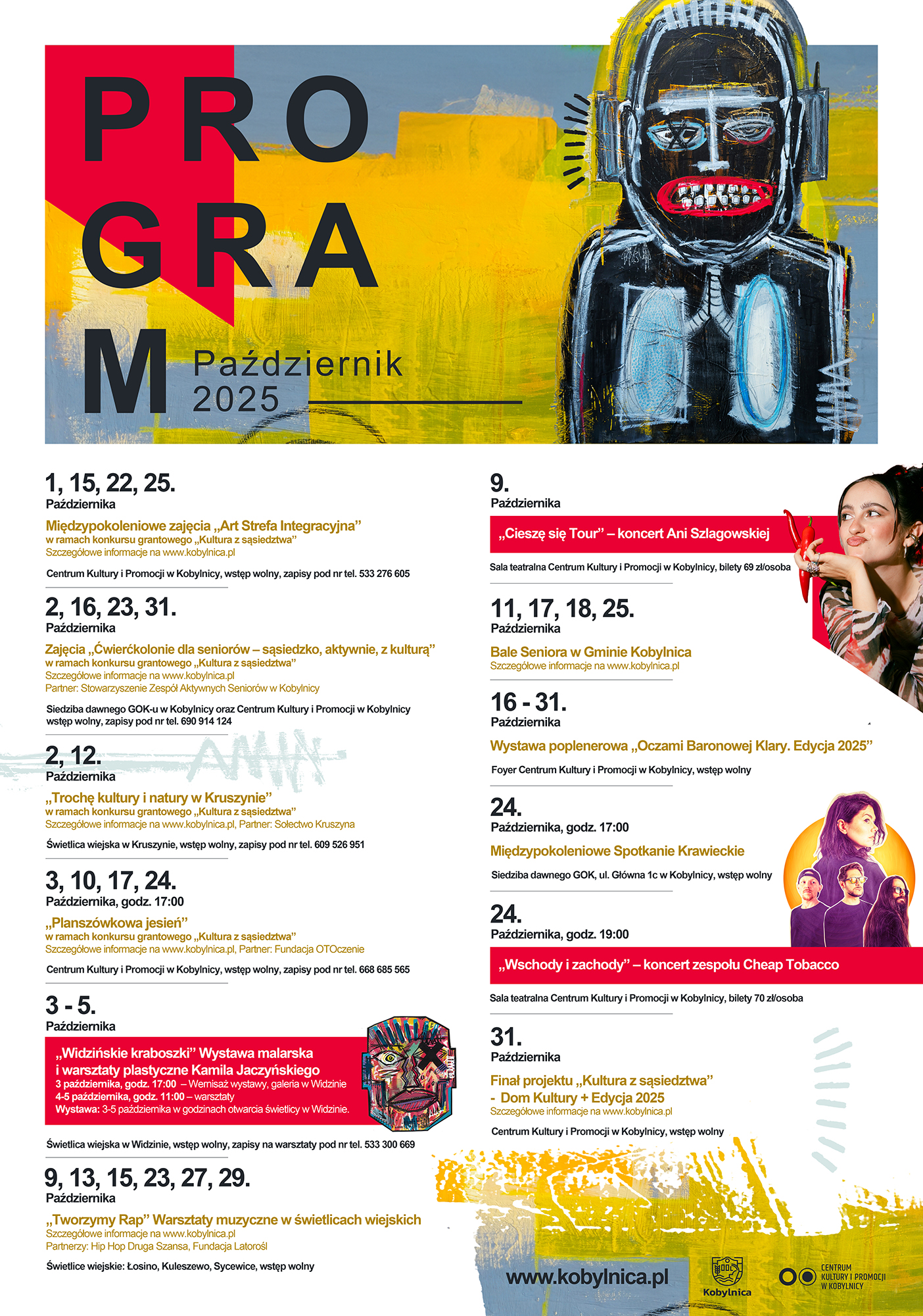 Harmonogram kulturalnych wydarzeń w&nbsp;Gminie Kobylnica