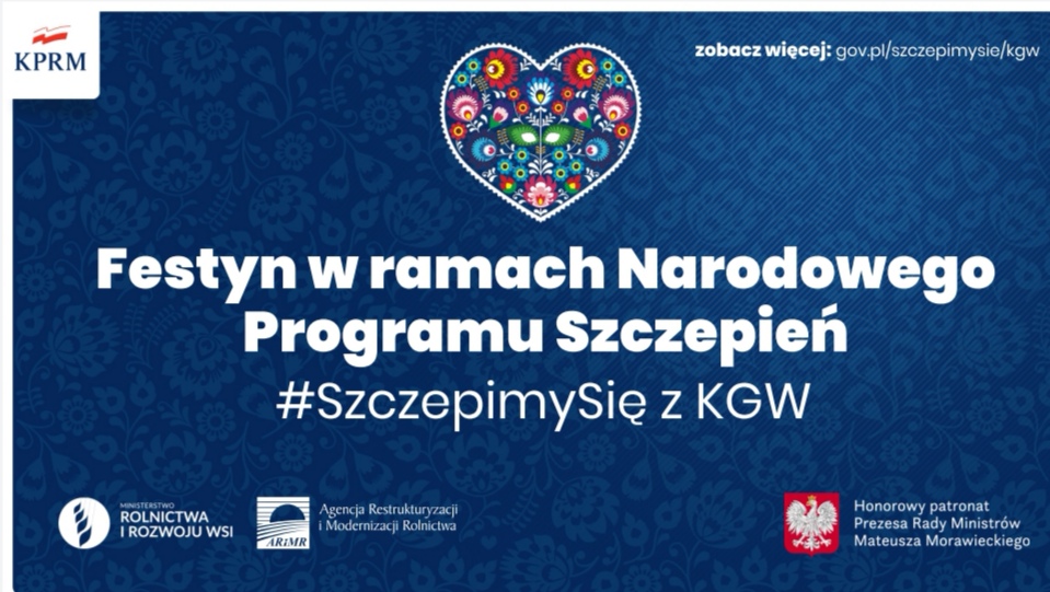 Grafika programu Narodowego Programu Szczepień 