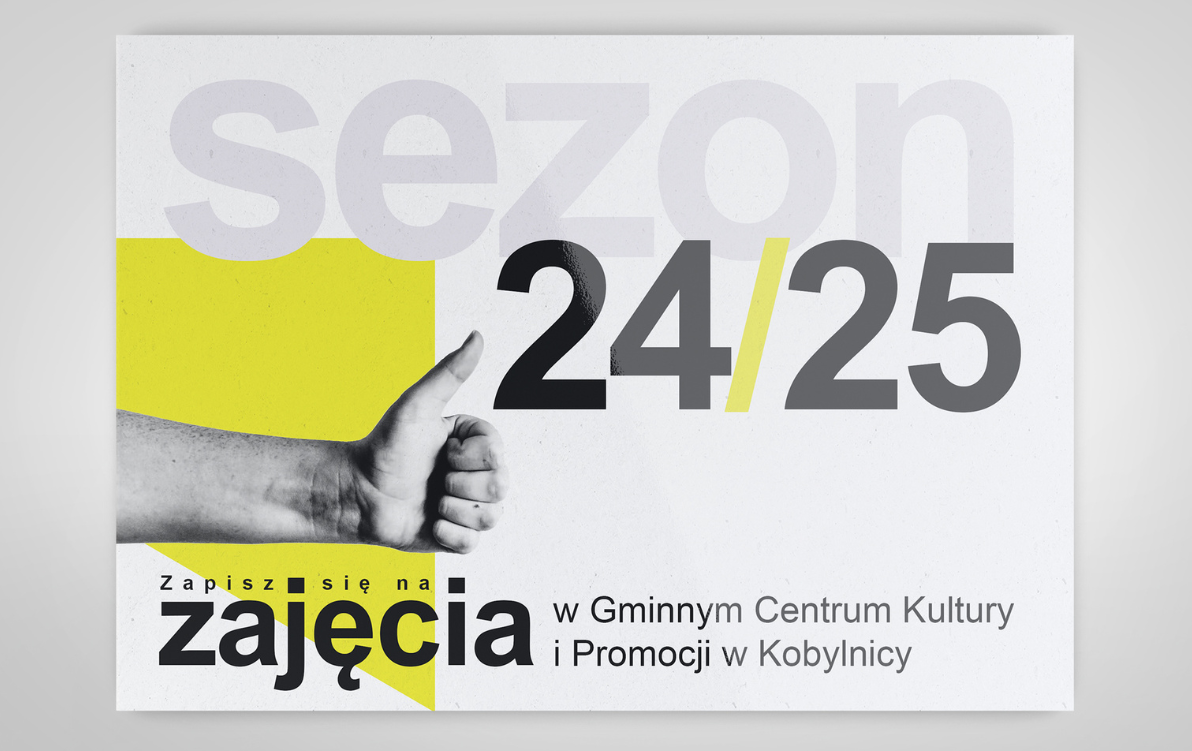 Grafika zachęcająca do zapisów na zajęcia artystyczne GCKiP