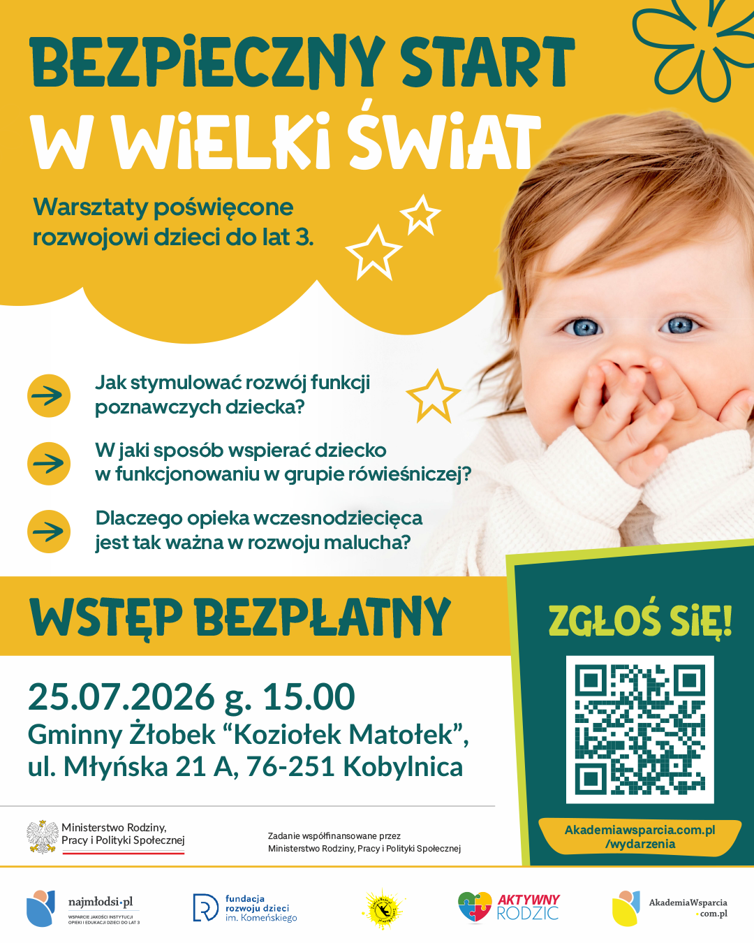 Żłobek Koziołek Matołek - 25 lipca 2026 - Bezpieczny start w&nbsp;wielki świat