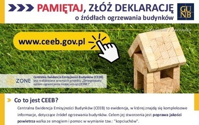 Zdjęcie do Deklaracja do Centralnej Ewidencji Emisyjności Budynk&oacute;w - CEEB