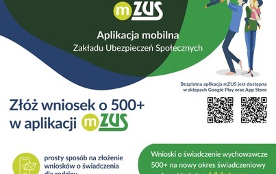 Zdjęcie do Świadczenie 500+. Informacja ZUS o zmianach. 