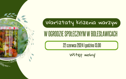 Zdjęcie do Warsztaty kiszenia w ogrodzie społecznym w Bolesławicach 