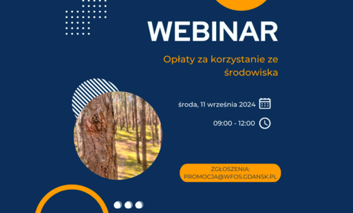 Zdjęcie do Webinar - opłaty za korzystanie ze środowiska