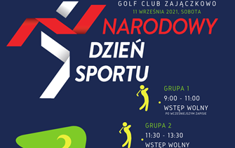 Zdjęcie do Golf Club Zajączkowo &ndash; Zaproszenie na zajęcia 11 września z okazji Narodowego Dnia Sportu