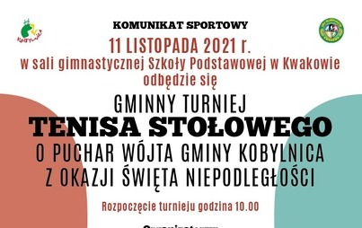 Zdjęcie do Tenis stołowy w Kwakowie 