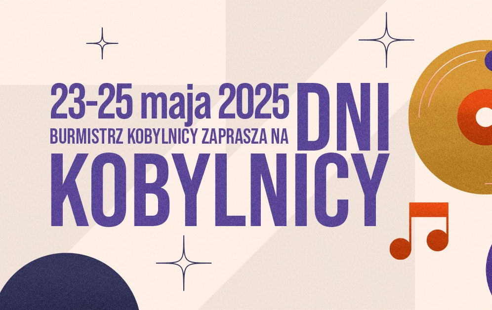 Grafika zapraszająca na Dni Kobylnicy 2025 