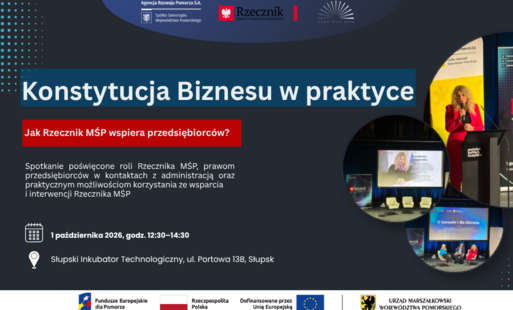 Zdjęcie do Bezpłatne spotkanie dla przedsiębiorc&oacute;w z Rzecznikiem MŚP w Słupsku
